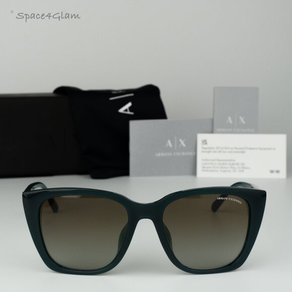 Armani Exchange Women Sunglasses Opaline Green Grad Cat Eye AX4116SU 82428E NEW - Picture 3 of 8